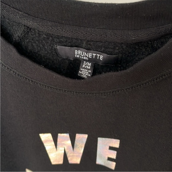 Brunette Babes holographic crewneck sweater - Picture 4 of 4